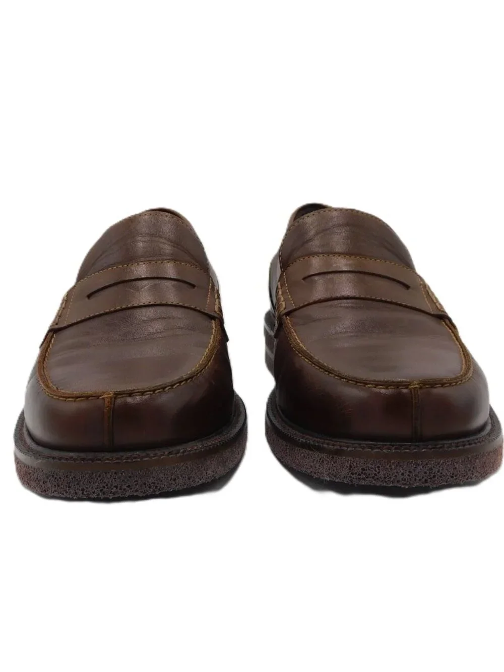 Donald Pliner Brown Leather Landry Penny Loafers | Preppy Casual | EUC | 8.5M - Picture 3 of 11